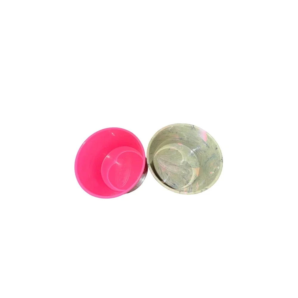 Spiker Lifestyle Beach Cup Holders Set of 2 Minty Swirl & Neon Pink Sand Coaster